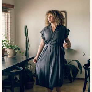 Oddbird Co Aydin house dress - charcoal XS